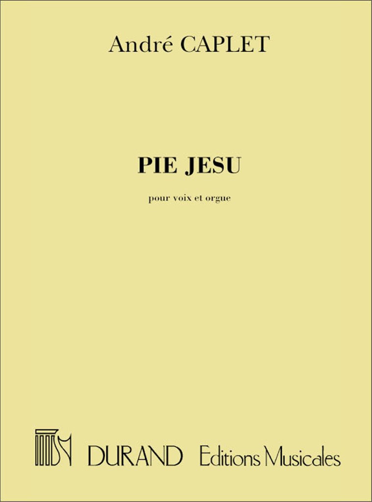 Pie Jesu, Pour Voix Et Orgue